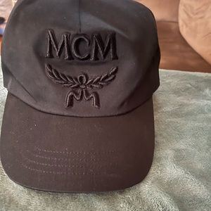 Black MCM ball cap with adjustable back never worn